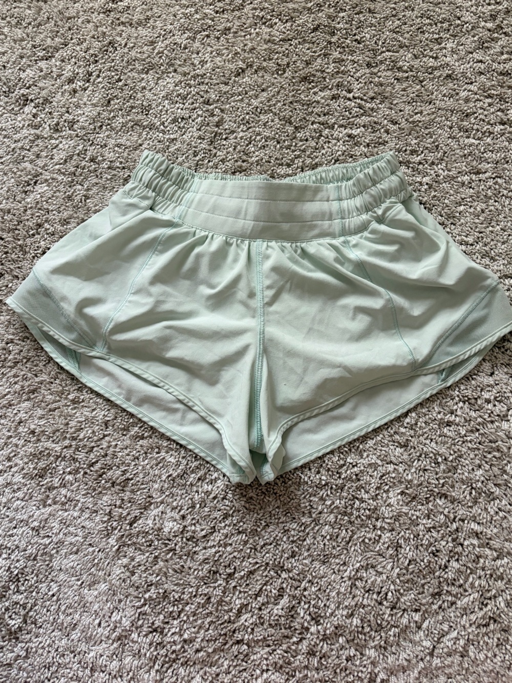 lululemon athletica Mint Green Women's Athletic Shorts - Lightweight Run Ready